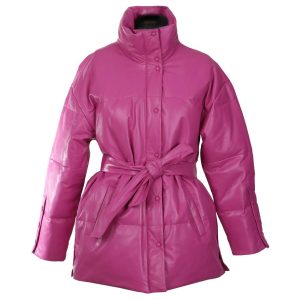 Cappotto corto in pelle Ava