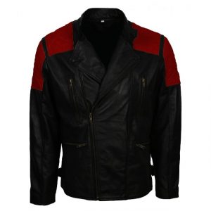 Giacca in pelle nera Inferno da uomo