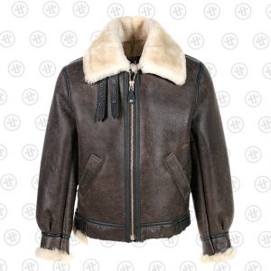 Giubbotto bomber in pelle di pecora B-3 classico