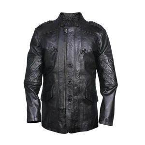 Cappotto da motociclista classico retrò in vera pelle