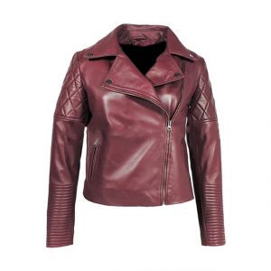 Giacca in pelle Dakota Johnson da donna