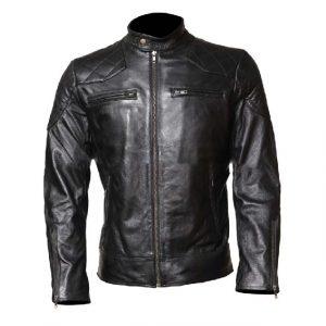 Giacca in pelle nera Revit