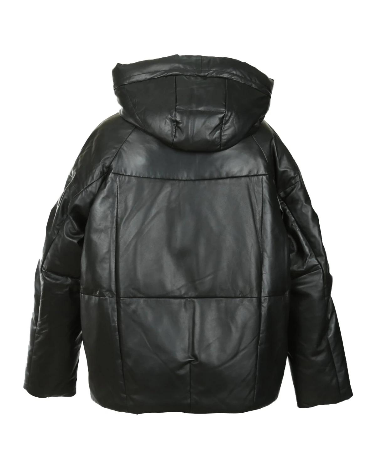 Giacca in pelle di pecora imbottita oversize Sasha da donna