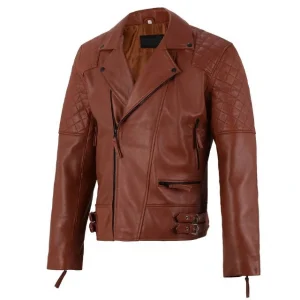 Giacca in pelle di pecora color rame 100% pura