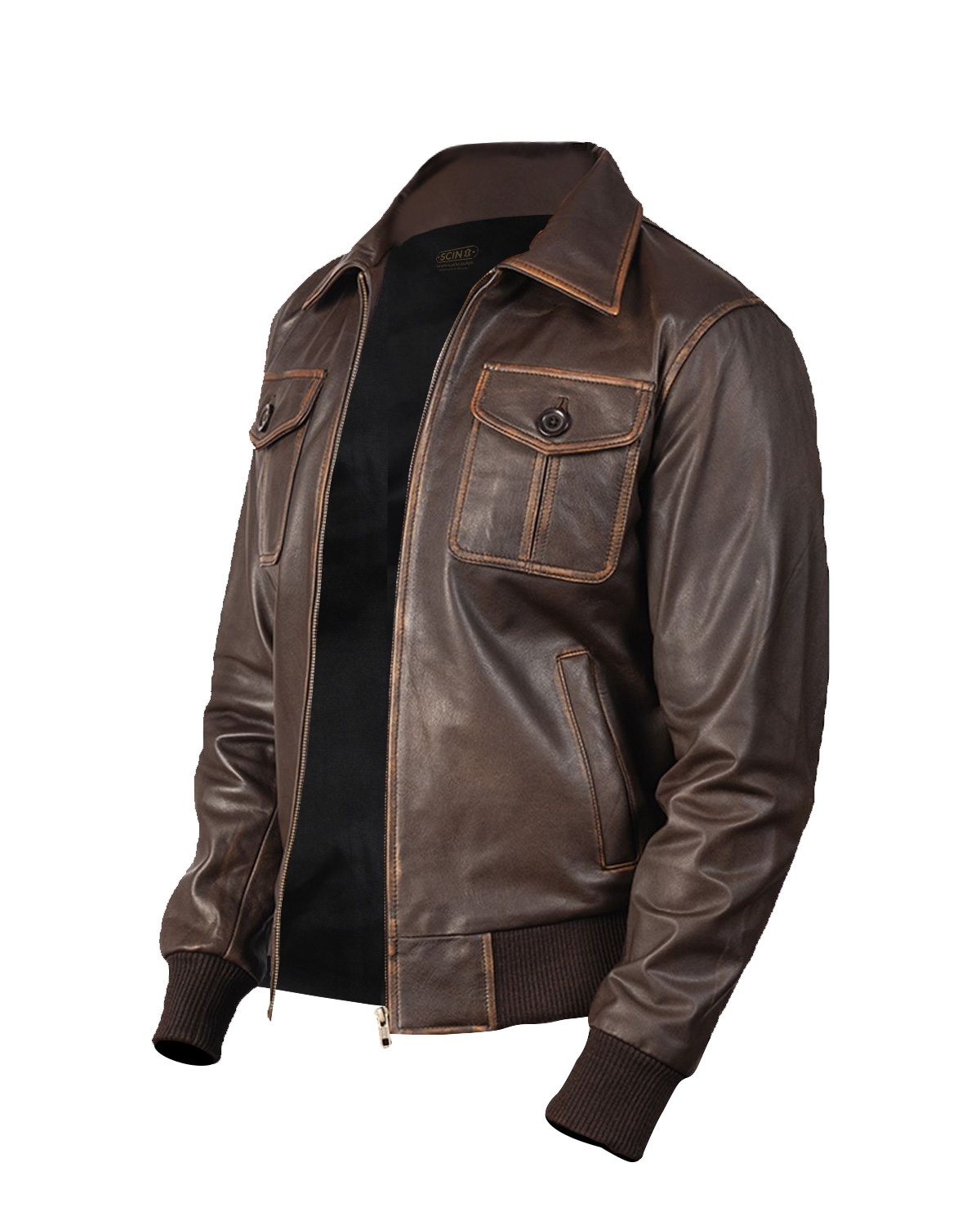 Giacca in pelle Luis Bomber
