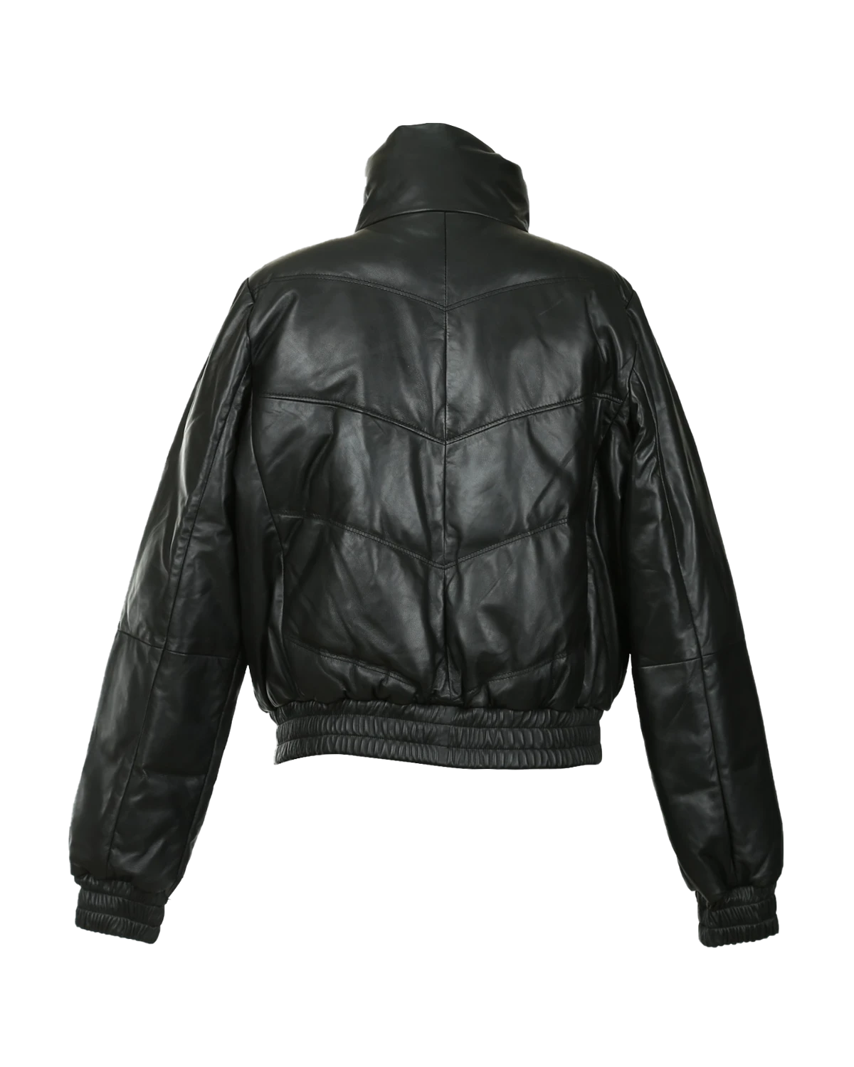 Giubbotto bomber imbottito in pelle Iris