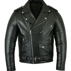 Giacca in pelle da motociclista Brando