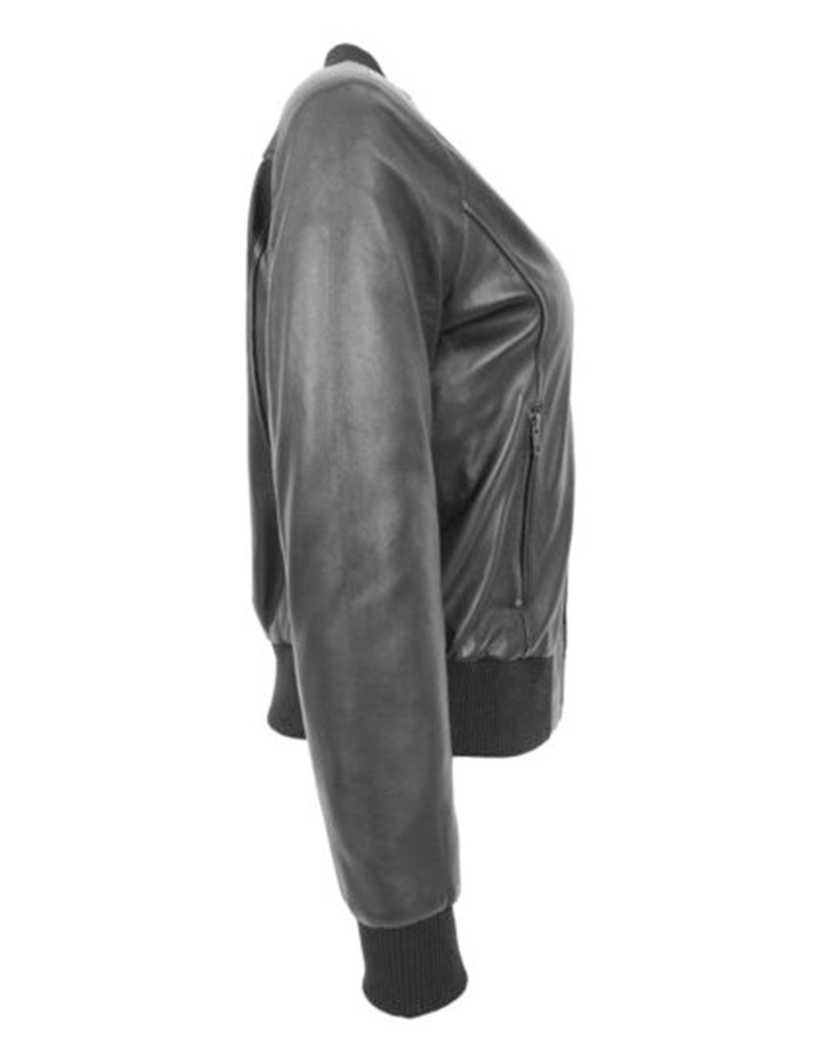 Giacca bomber in pelle scarlatta