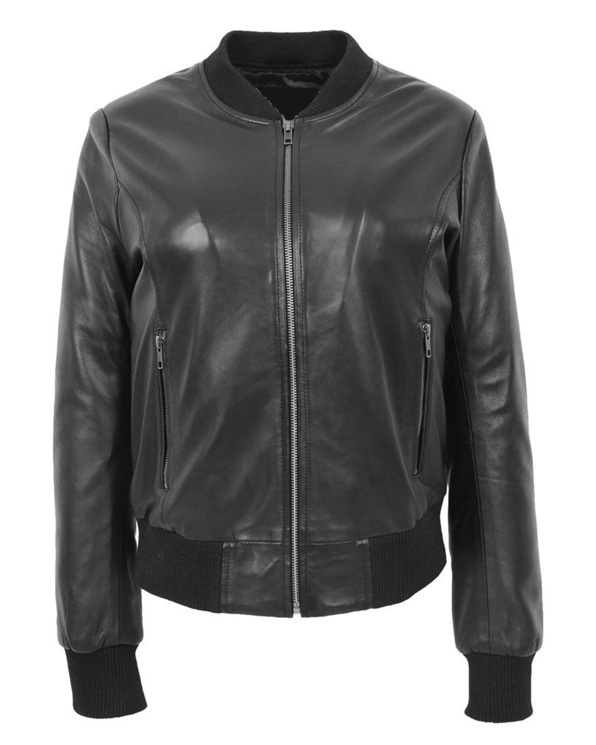Giacca bomber in pelle scarlatta