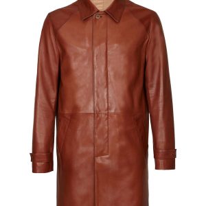 Cappotto lungo in pelle David