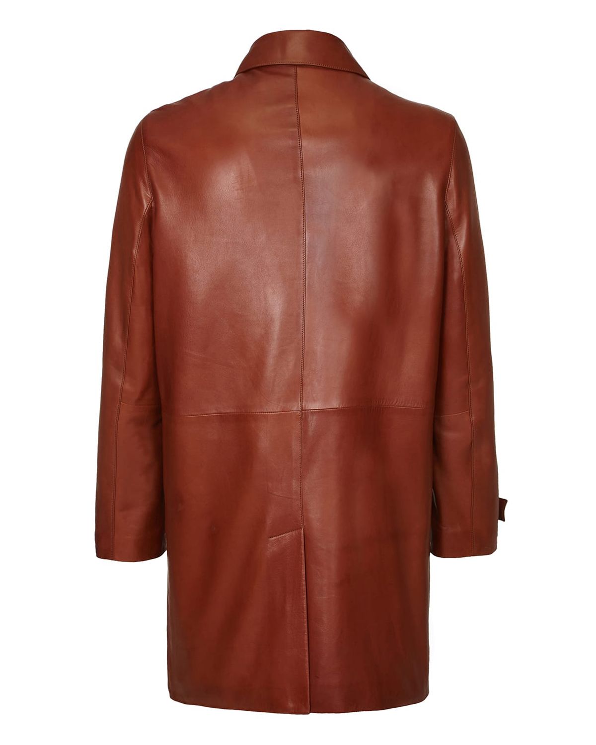 Cappotto lungo in pelle David