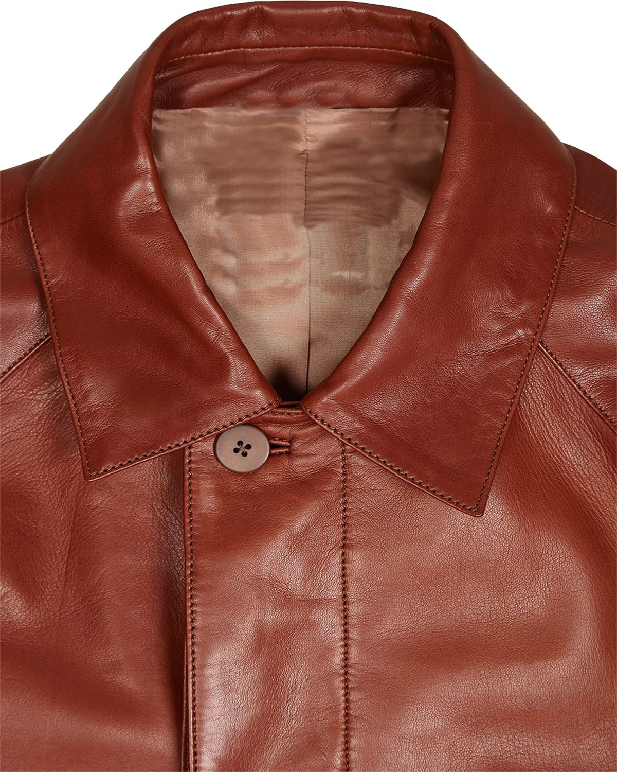 Cappotto lungo in pelle David