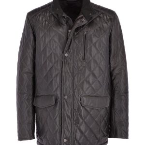 Cappotto in pelle trapuntata Ronnie