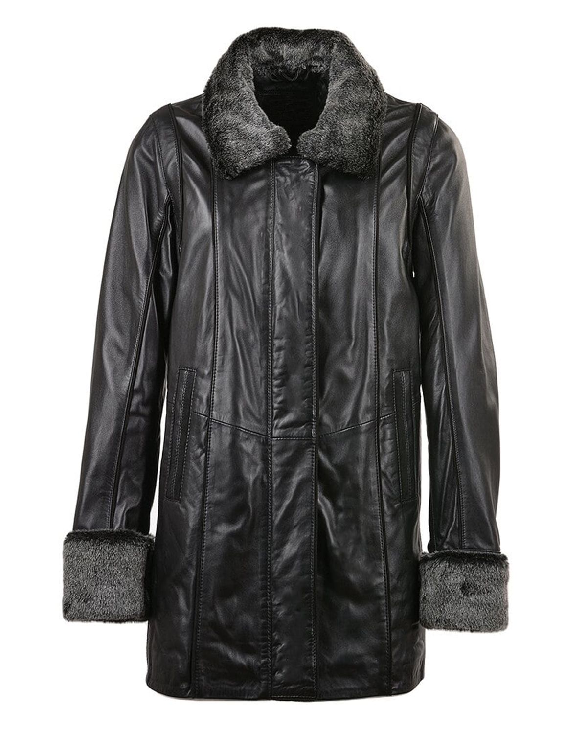 Cappotto in pelle Flora