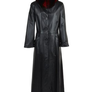 Trench lungo in pelle Sandra