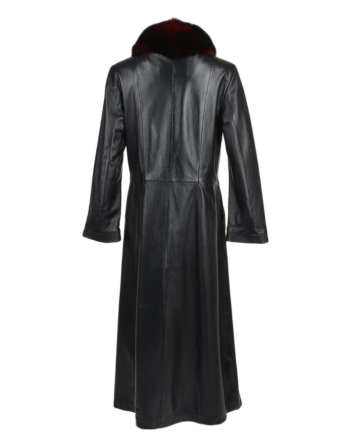 Trench lungo in pelle Sandra