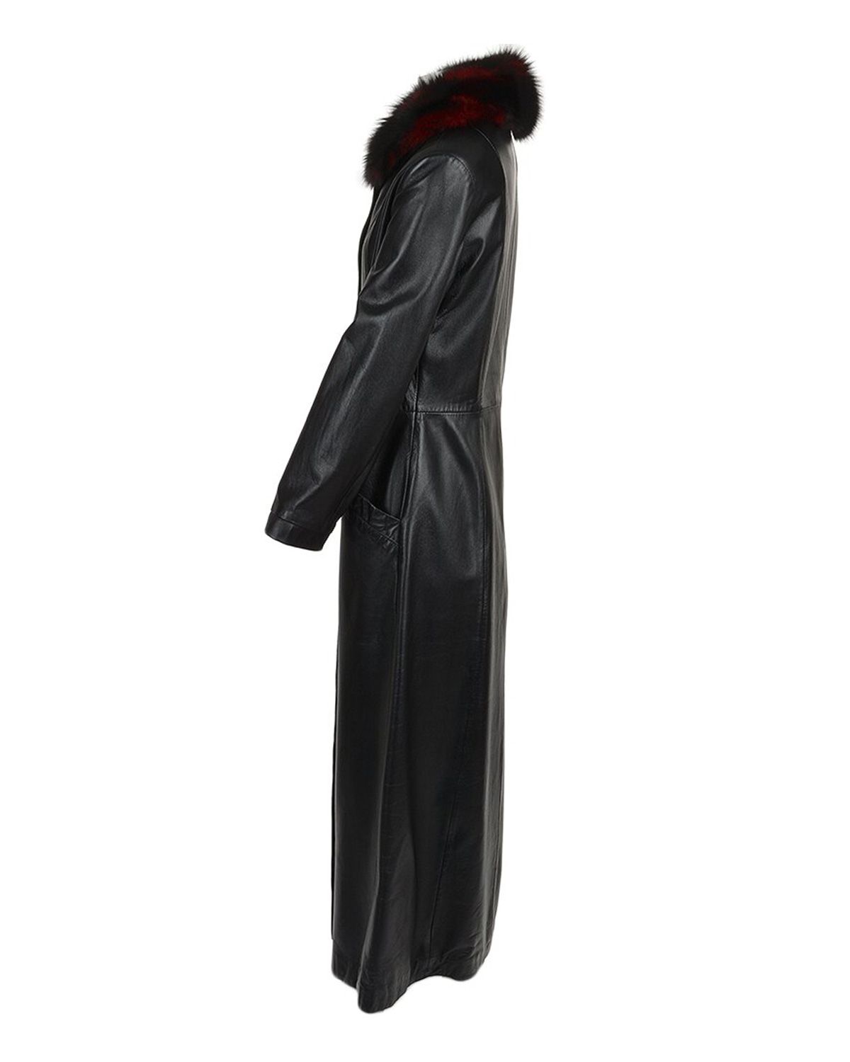 Trench lungo in pelle Sandra