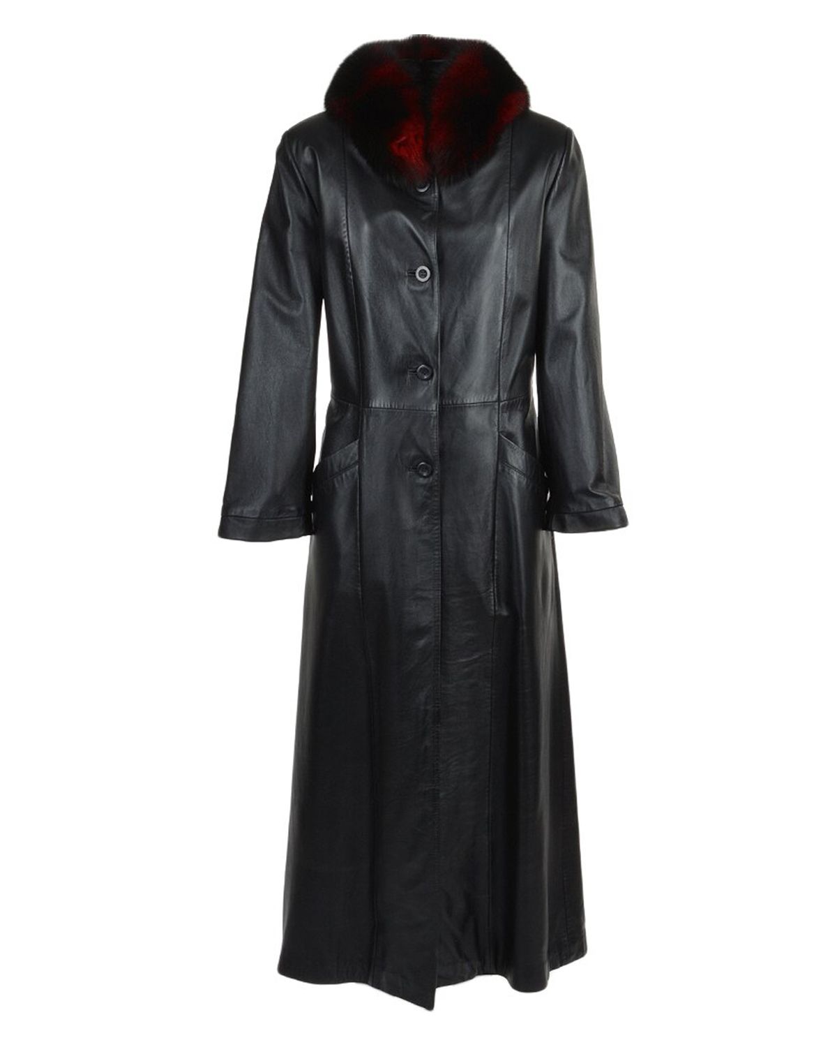 Trench lungo in pelle Sandra