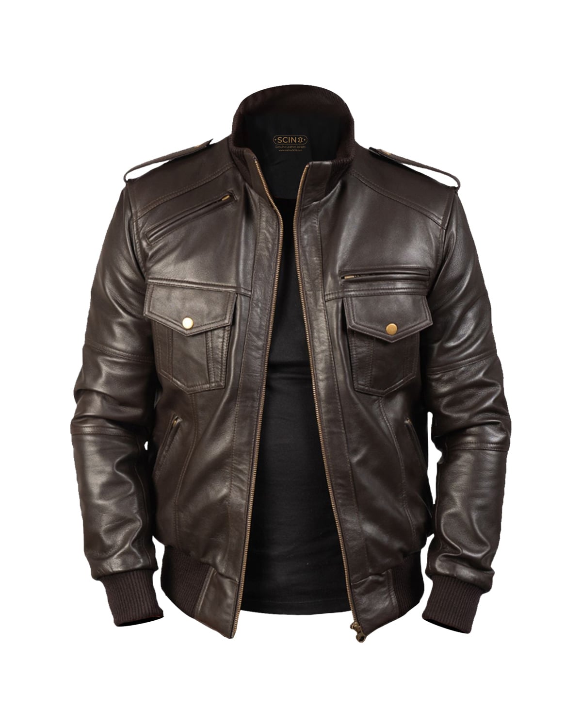 Giacca in pelle Frank Bomber