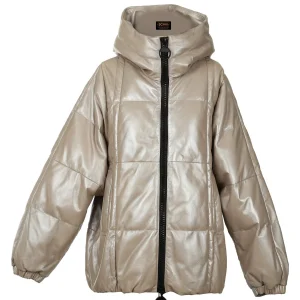 Giubbotto bomber imbottito con cappuccio da donna