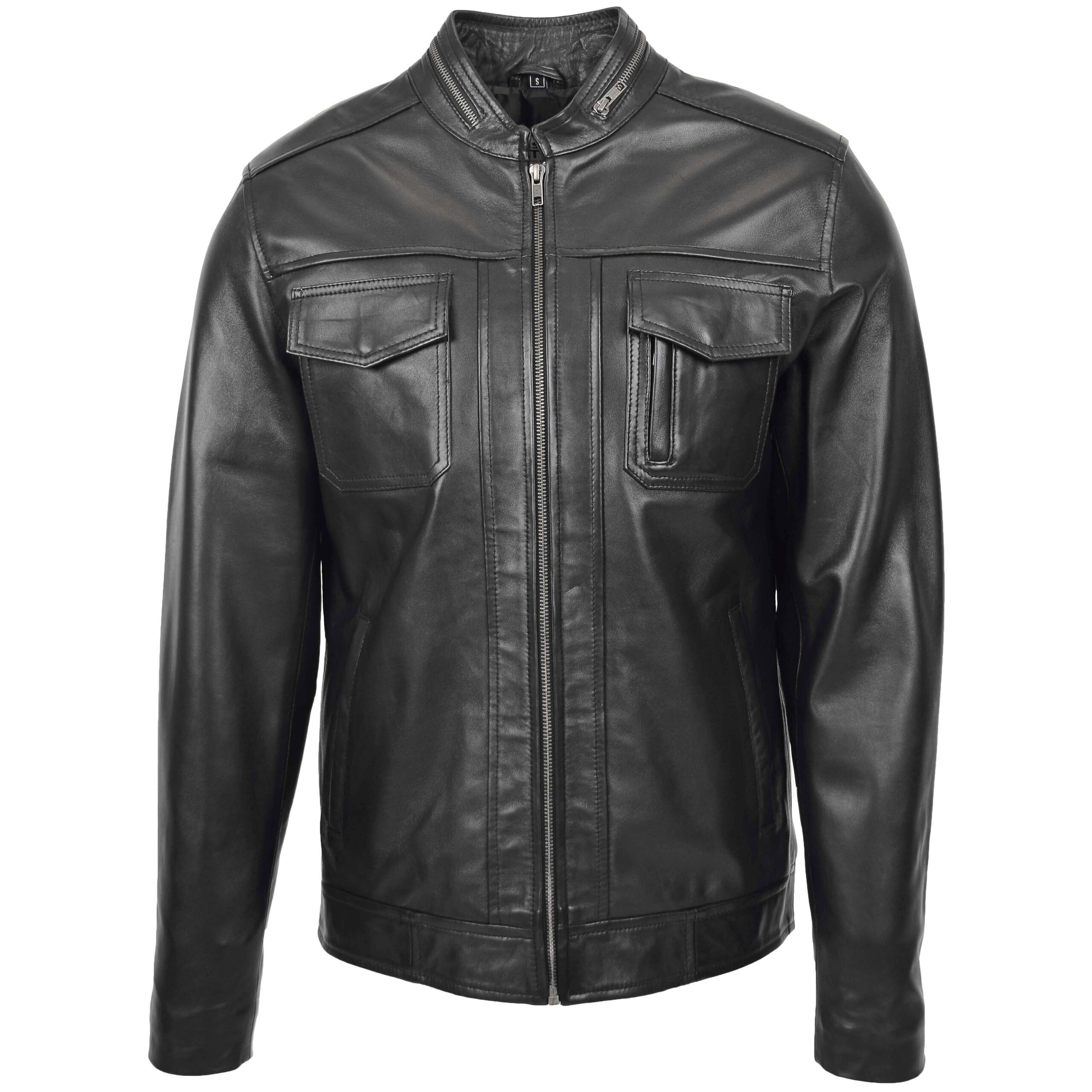 BUNERI Biker Casual Jaime Cuir Noir – Image 3