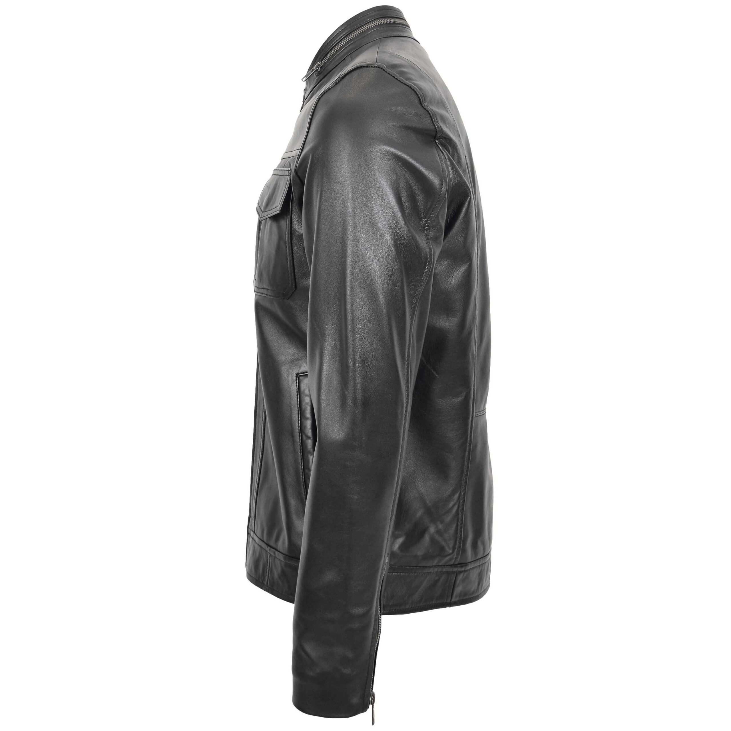 BUNERI Biker Casual Jaime Cuir Noir – Image 5