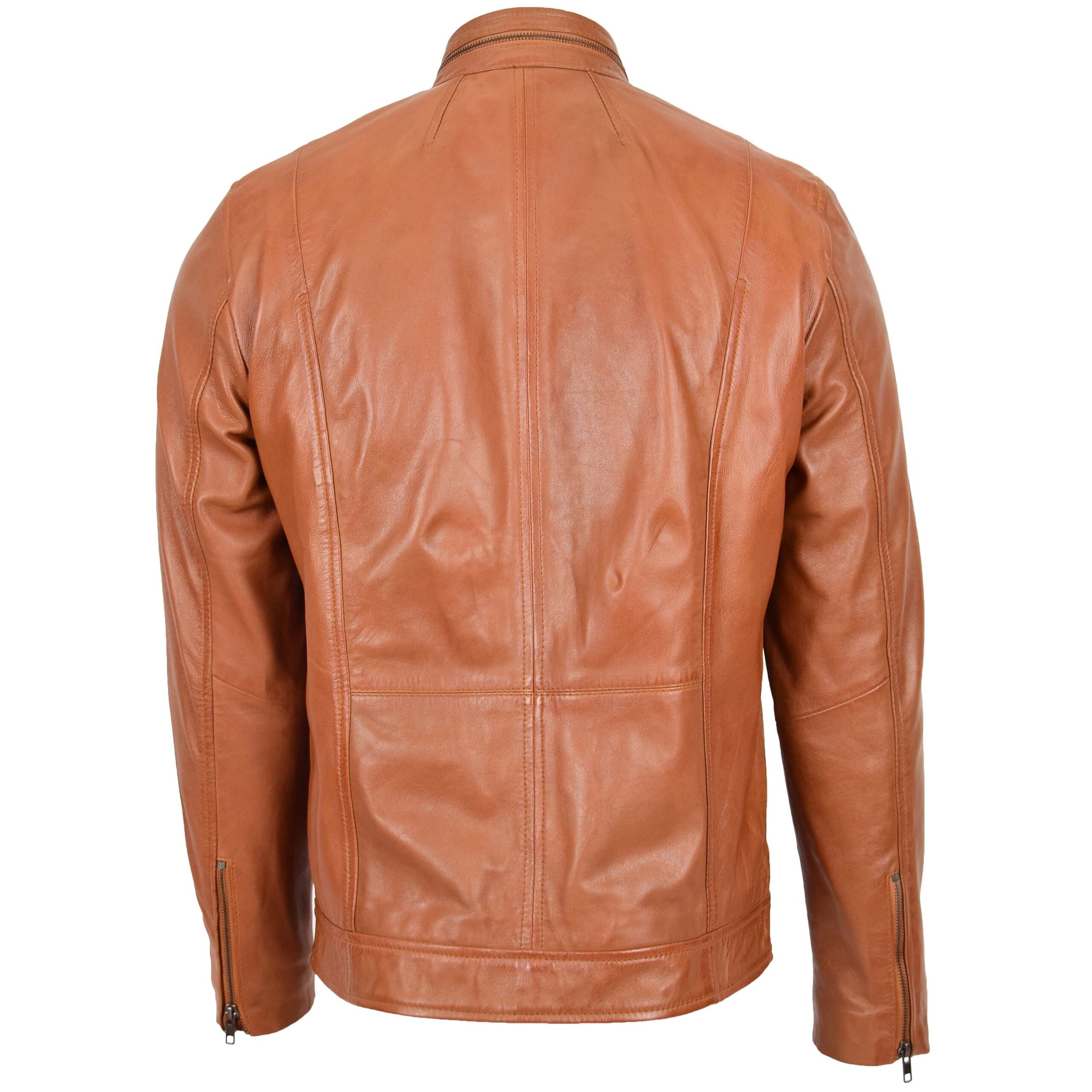 BUNERI Biker Cuir Jaime Tan Casual – Image 2