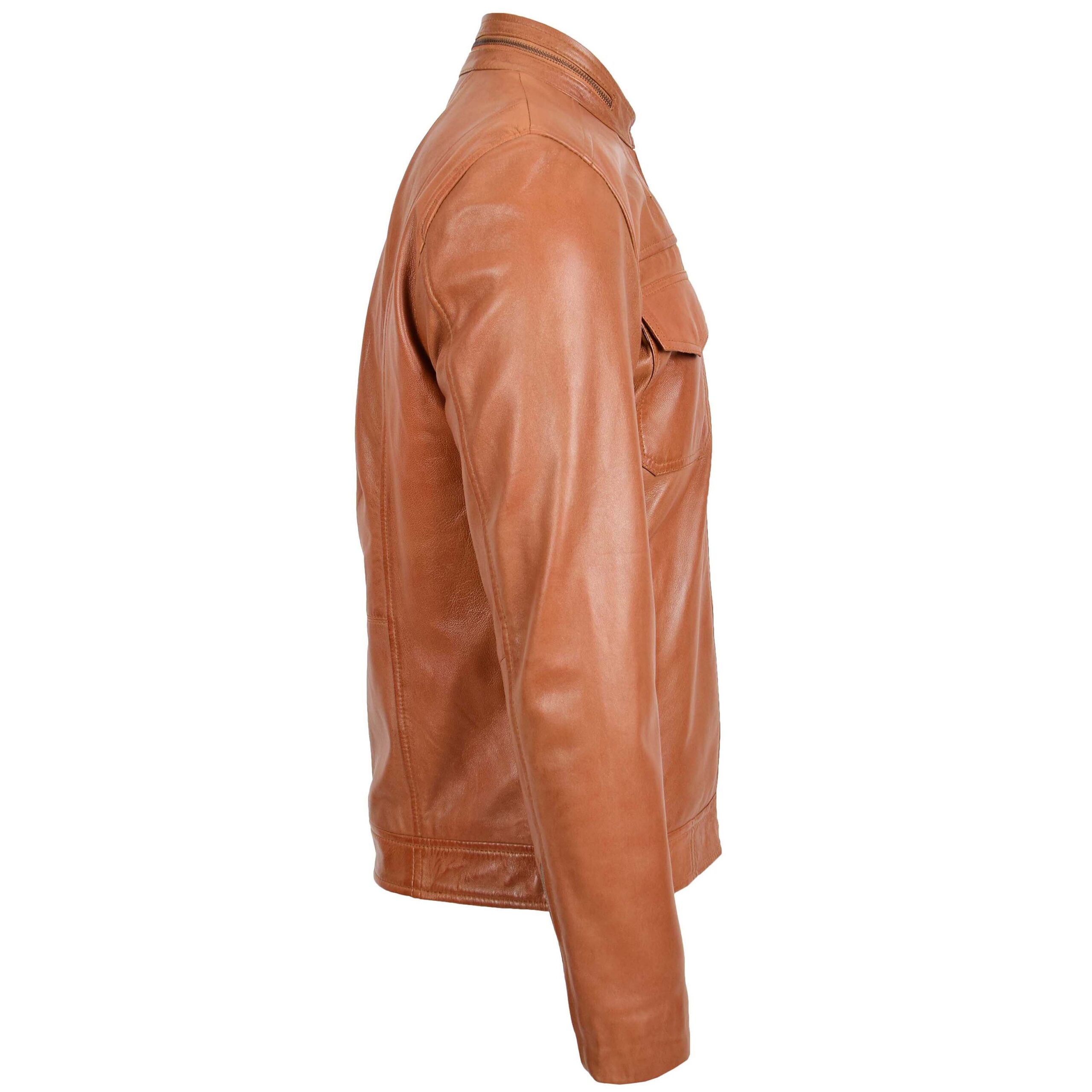 BUNERI Biker Cuir Jaime Tan Casual – Image 4