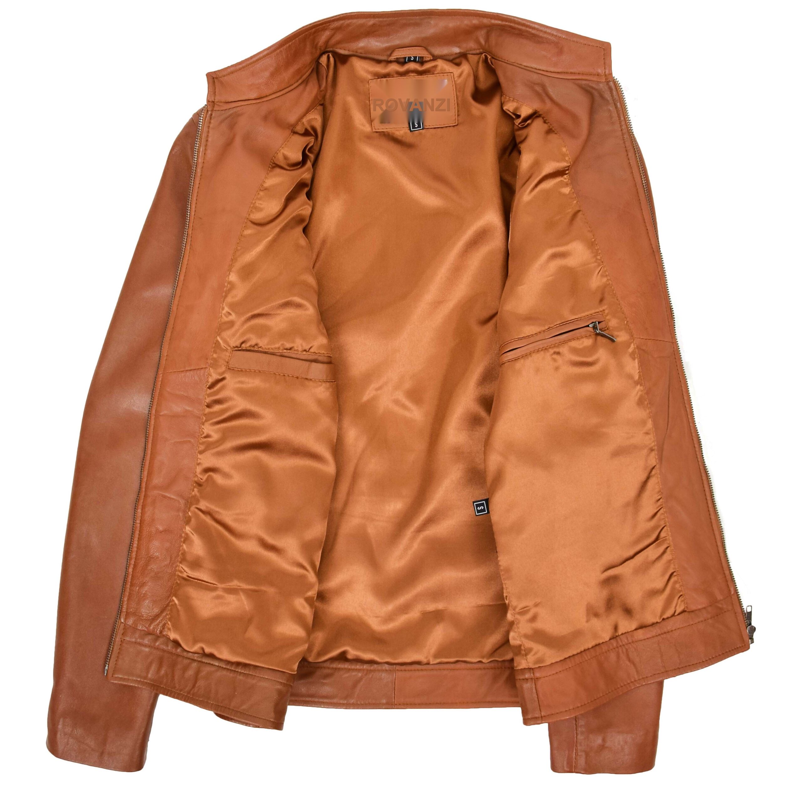 BUNERI Biker Cuir Jaime Tan Casual – Image 5