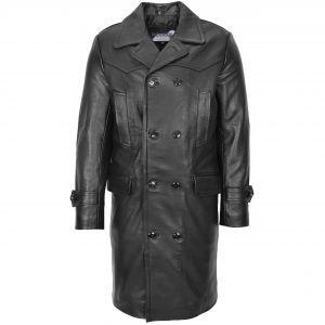 BUNERI Cuir Submarine Noir 3/4 Homme