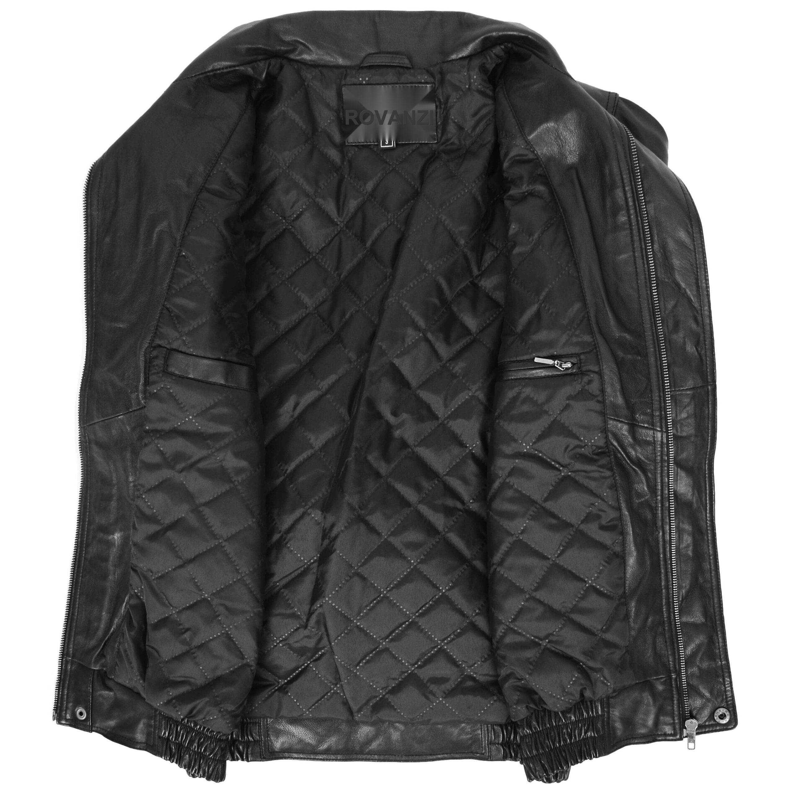 BUNERI Bomber Cuir Robert Noir – Image 6