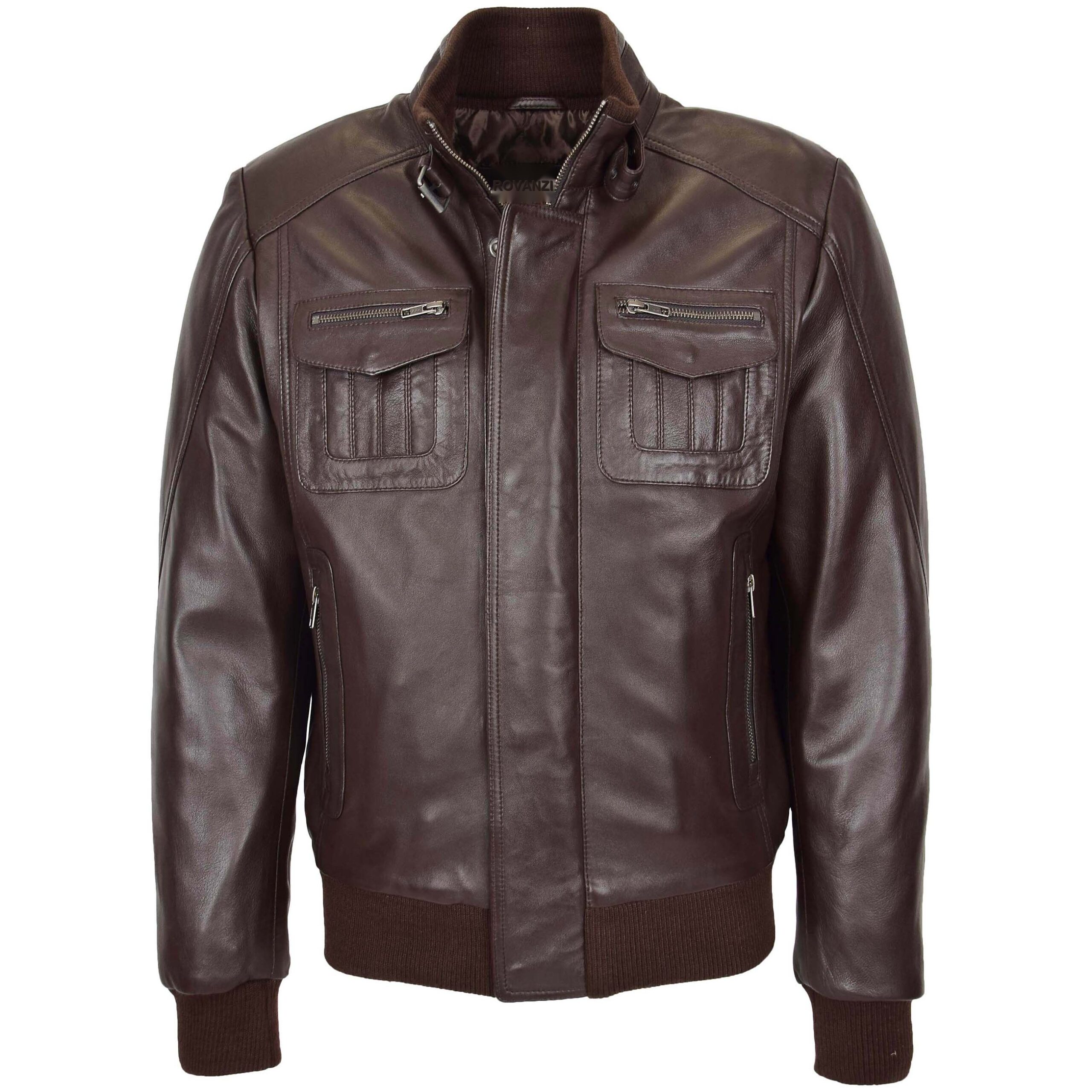 BUNERI Aviateur Cuir Tom Marron