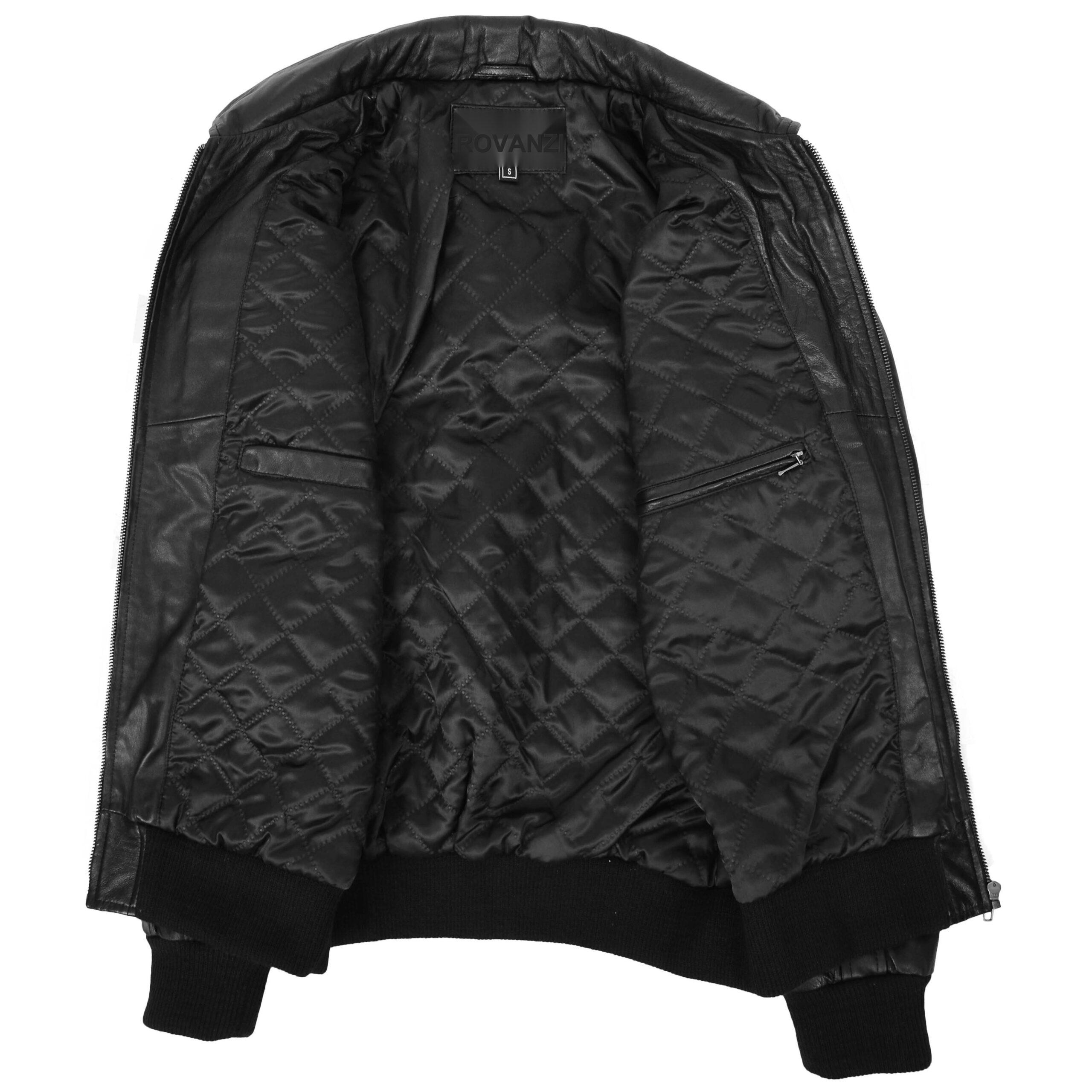 BUNERI Bomber Cuir Bronx Noir à Capuche – Image 7