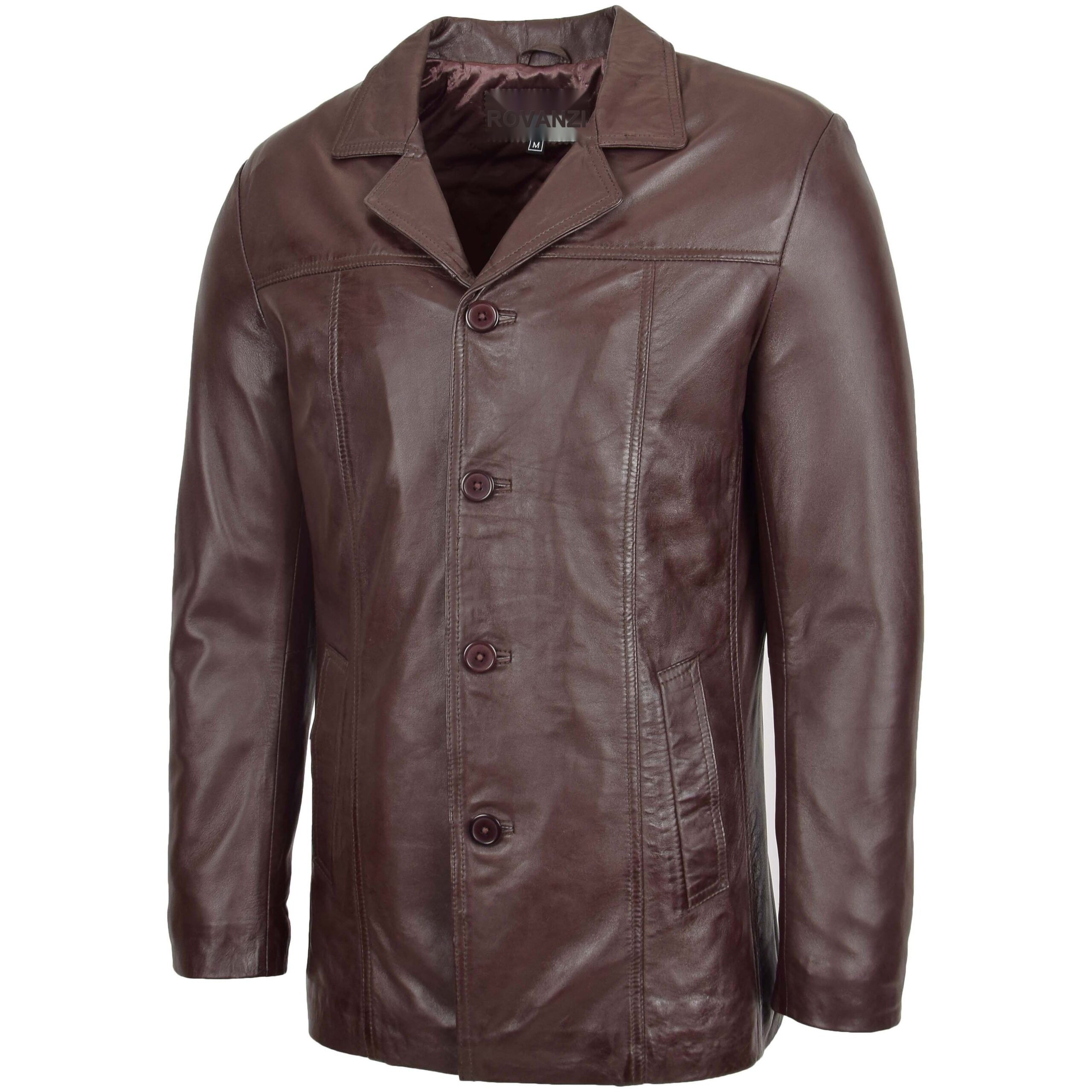 BUNERI Cuir Thrill Marron Caban Classique – Image 4