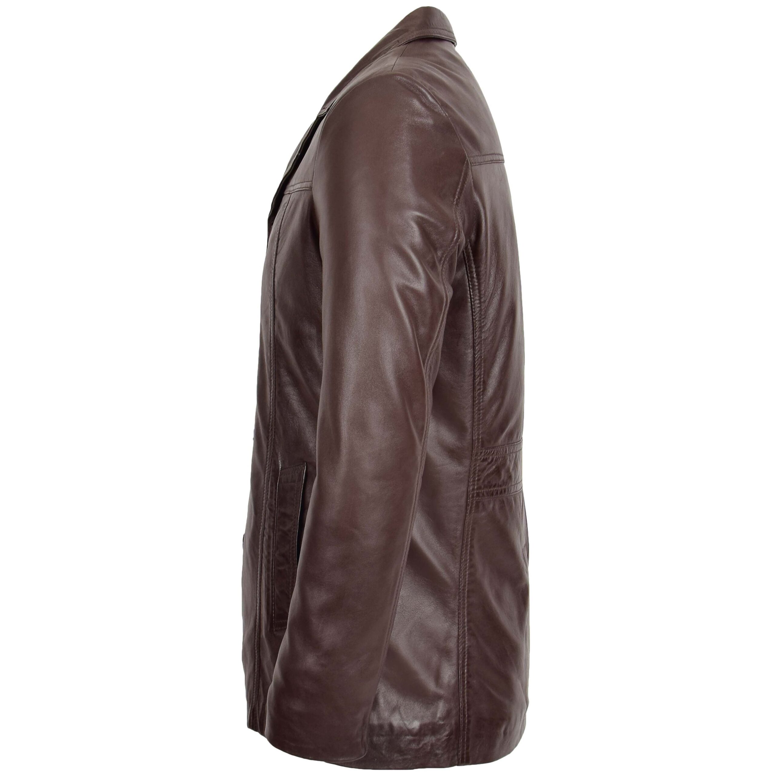 BUNERI Cuir Thrill Marron Caban Classique – Image 5