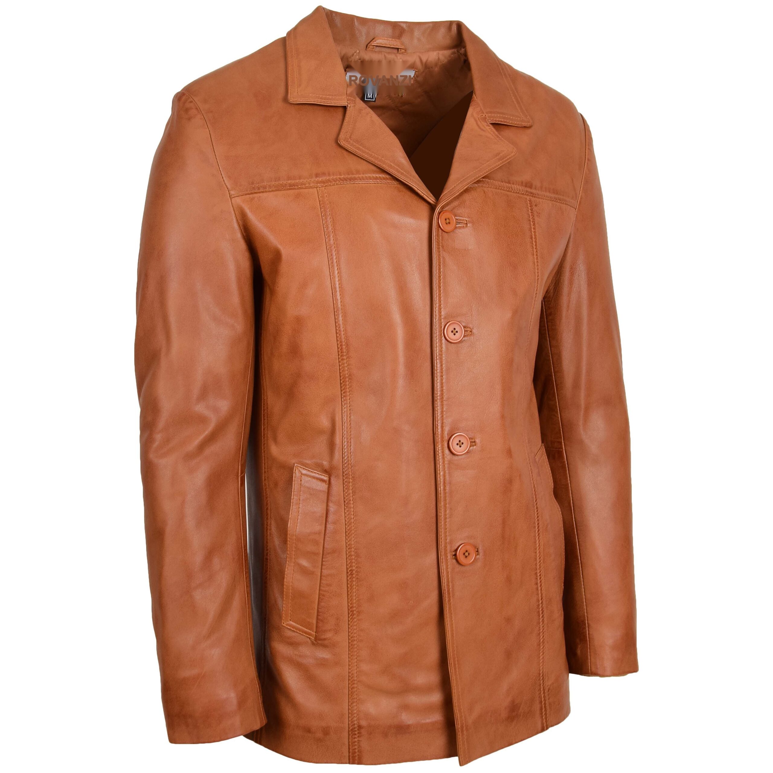 BUNERI Cuir Thrill Tan Caban Classique – Image 3