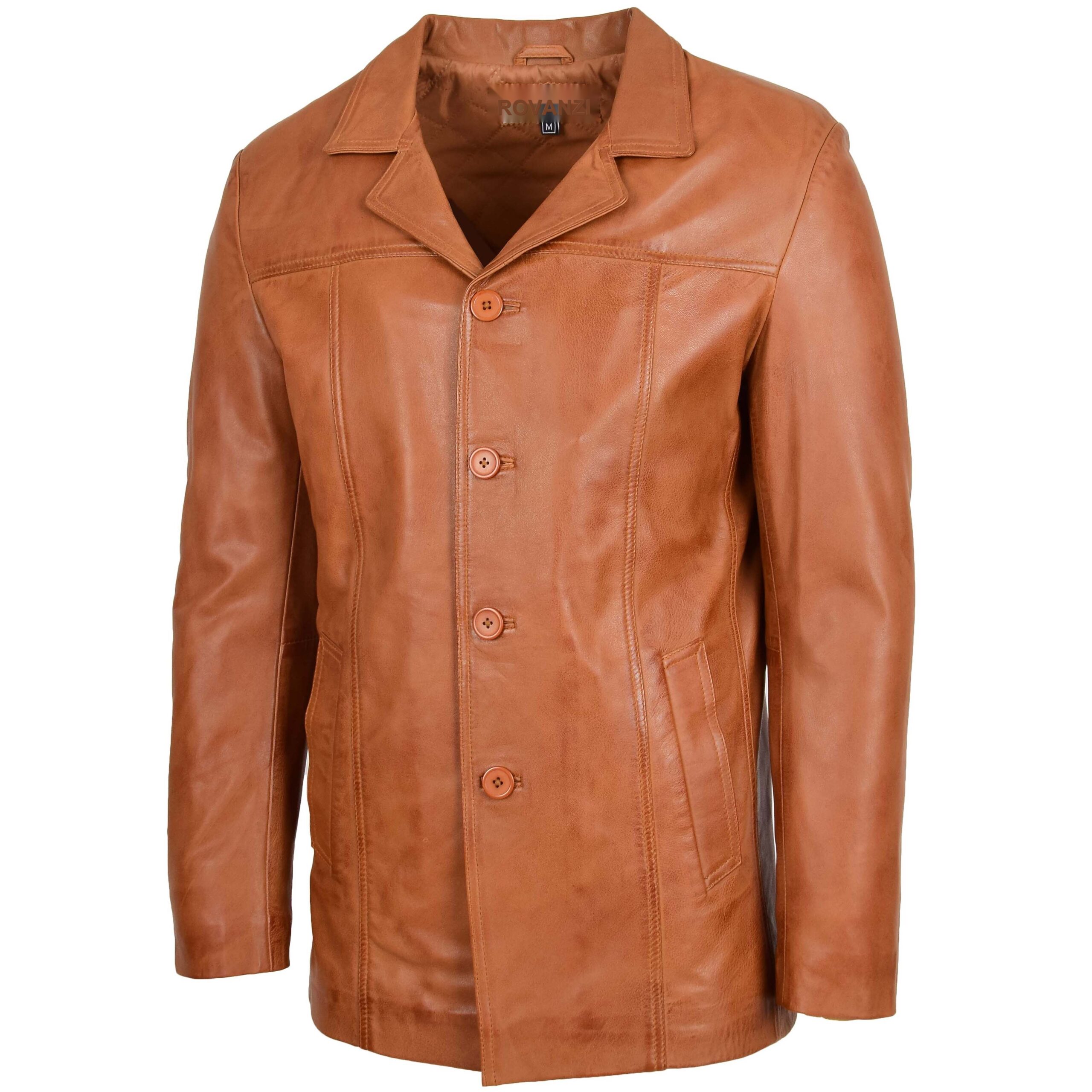 BUNERI Cuir Thrill Tan Caban Classique – Image 4