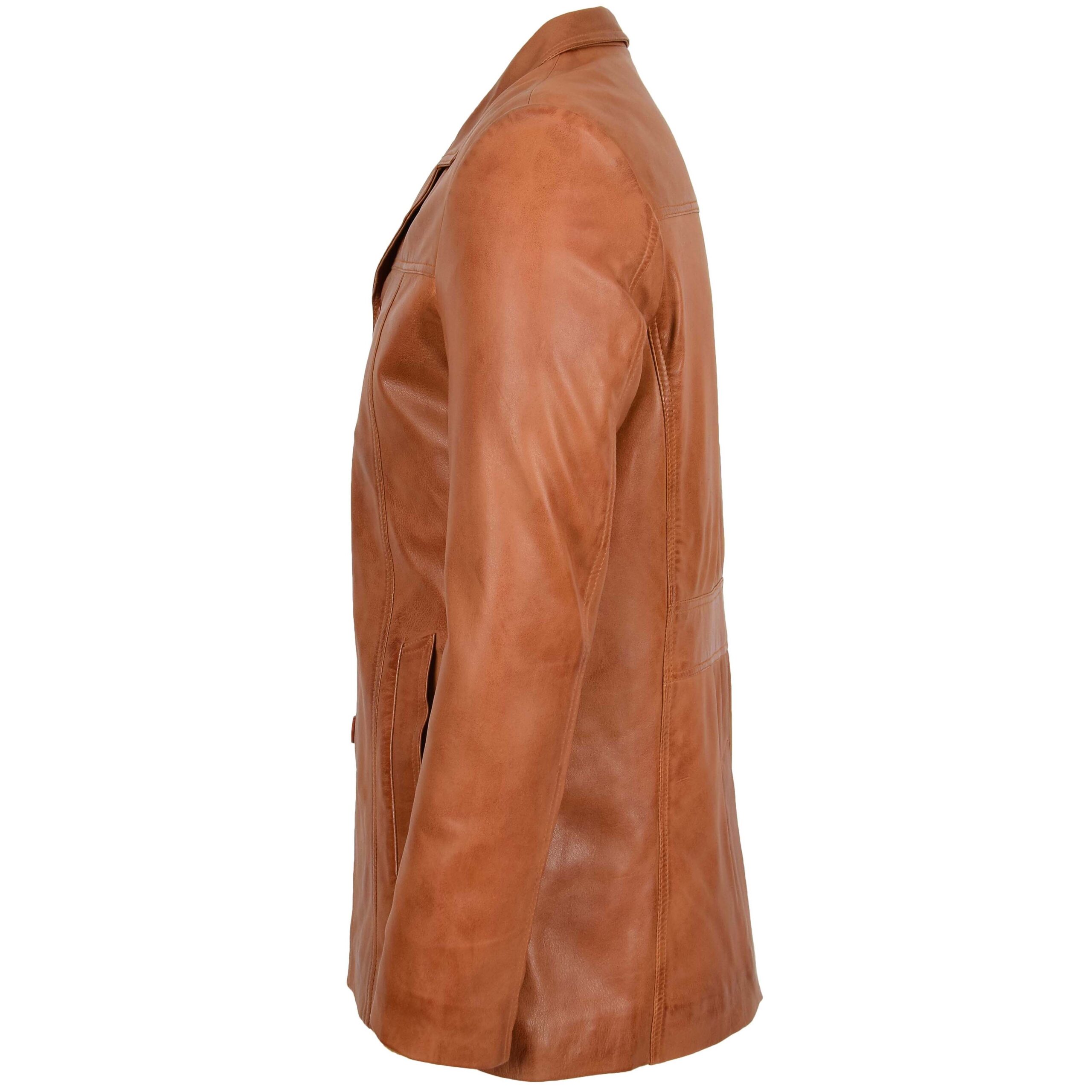 BUNERI Cuir Thrill Tan Caban Classique – Image 5