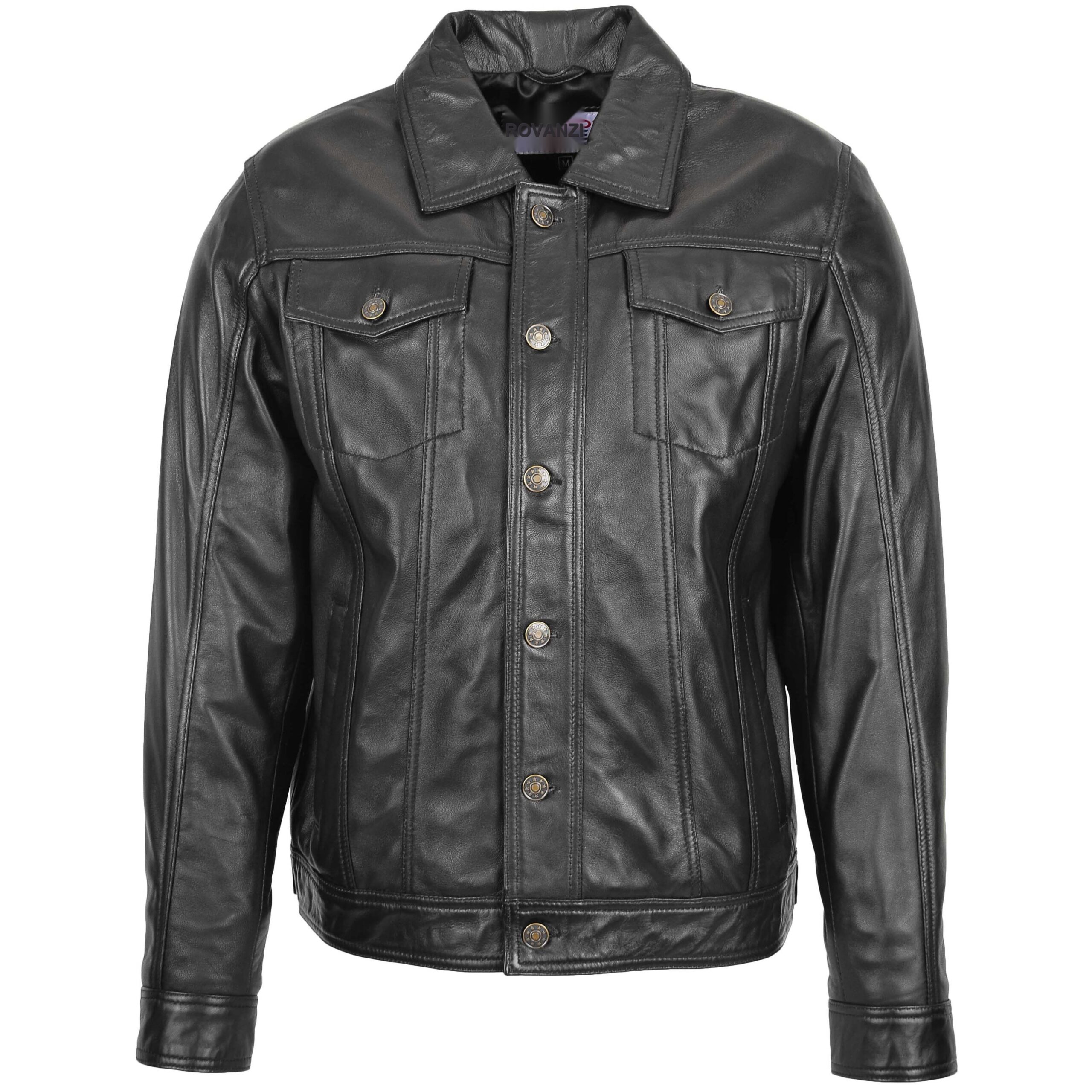 BUNERI Cuir Terry Noir Style Lee Rider Casual – Image 3