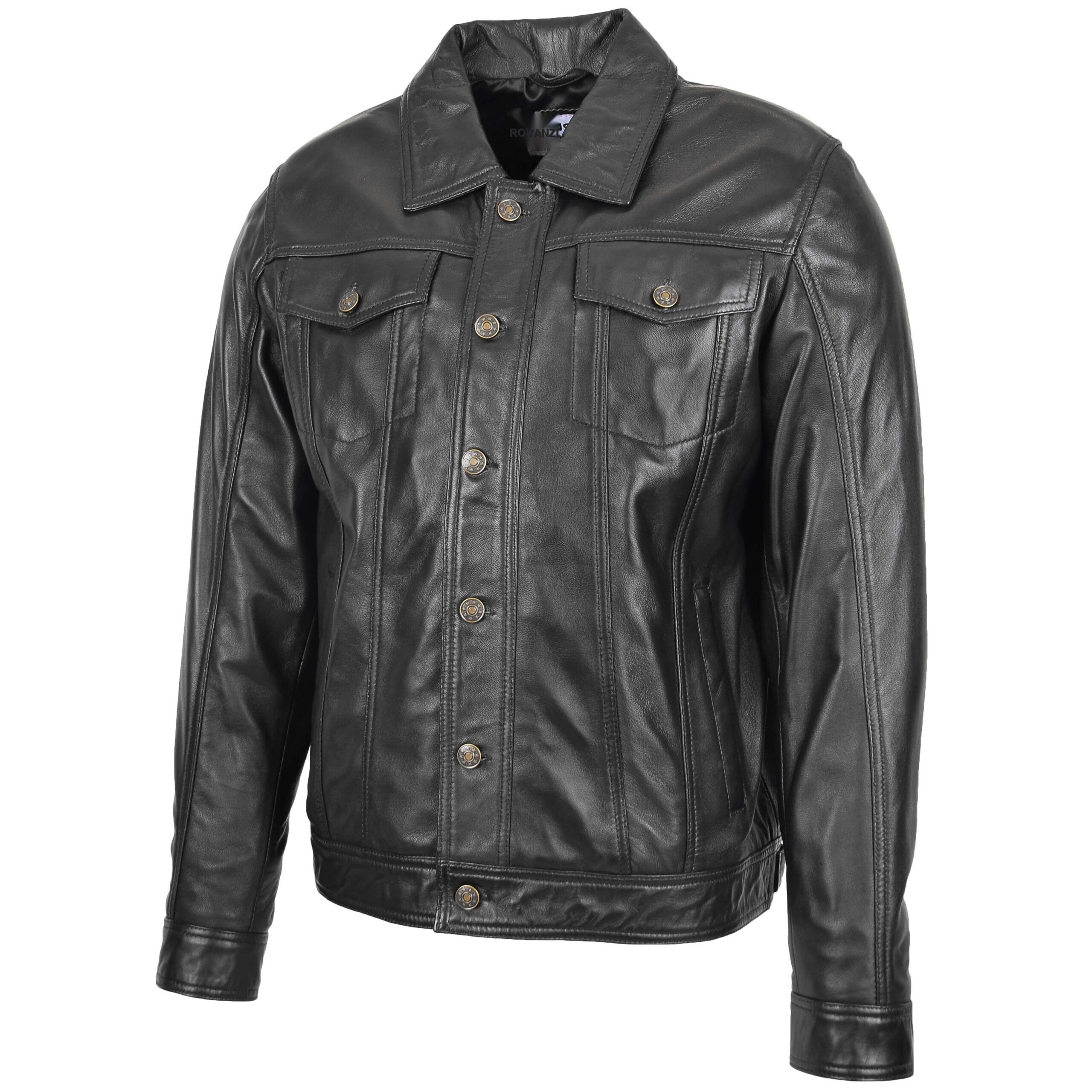 BUNERI Cuir Terry Noir Style Lee Rider Casual – Image 4