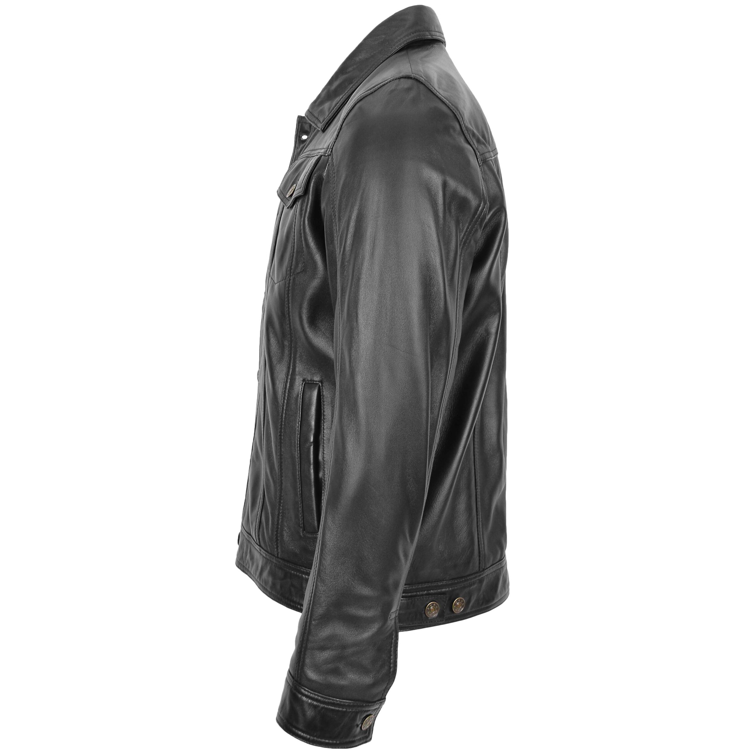 BUNERI Cuir Terry Noir Style Lee Rider Casual – Image 5