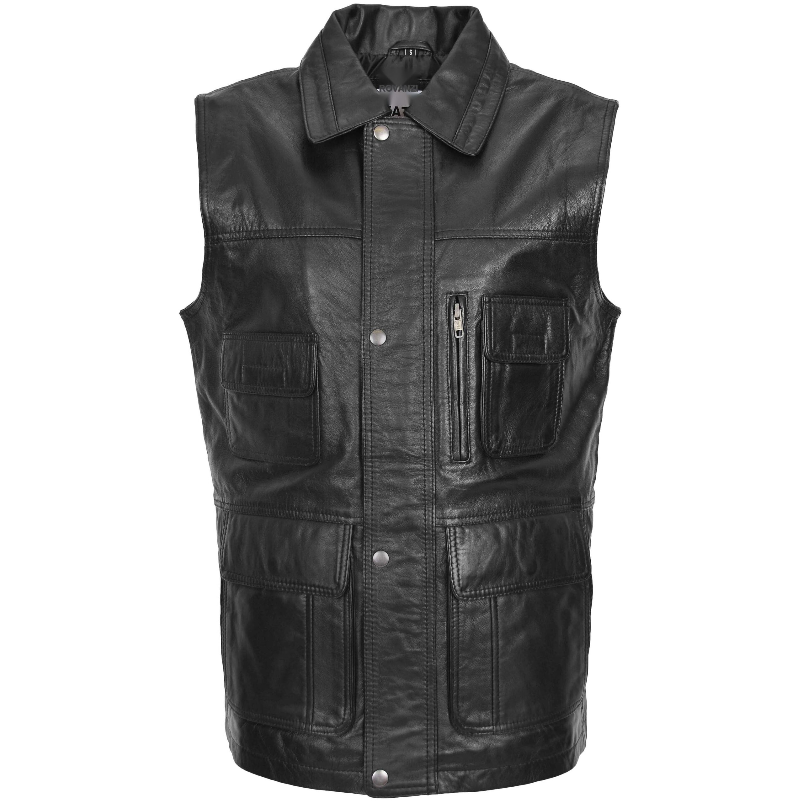 BUNERI Cuir Roger Noir Multi-Usage Homme – Image 3