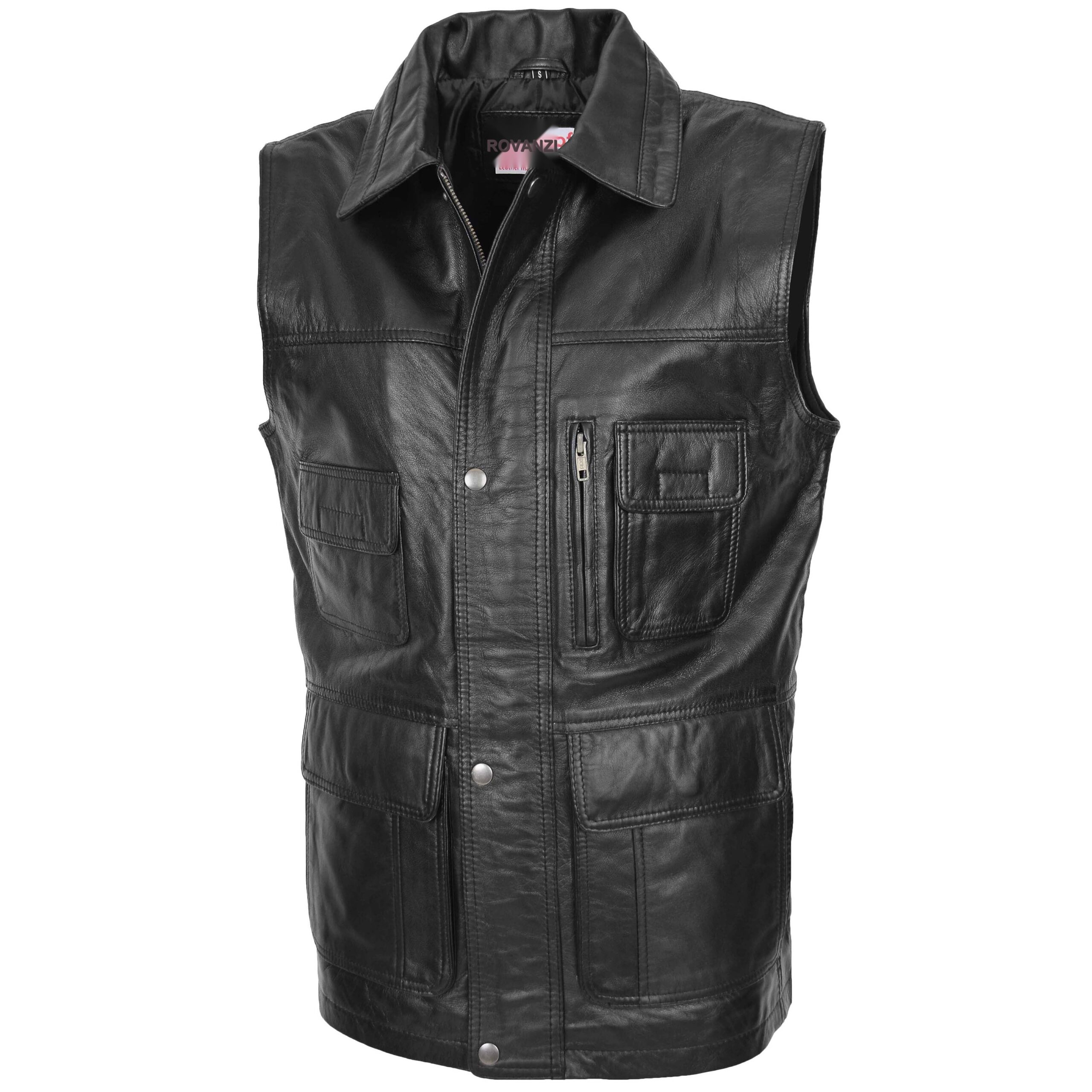 BUNERI Cuir Roger Noir Multi-Usage Homme – Image 4