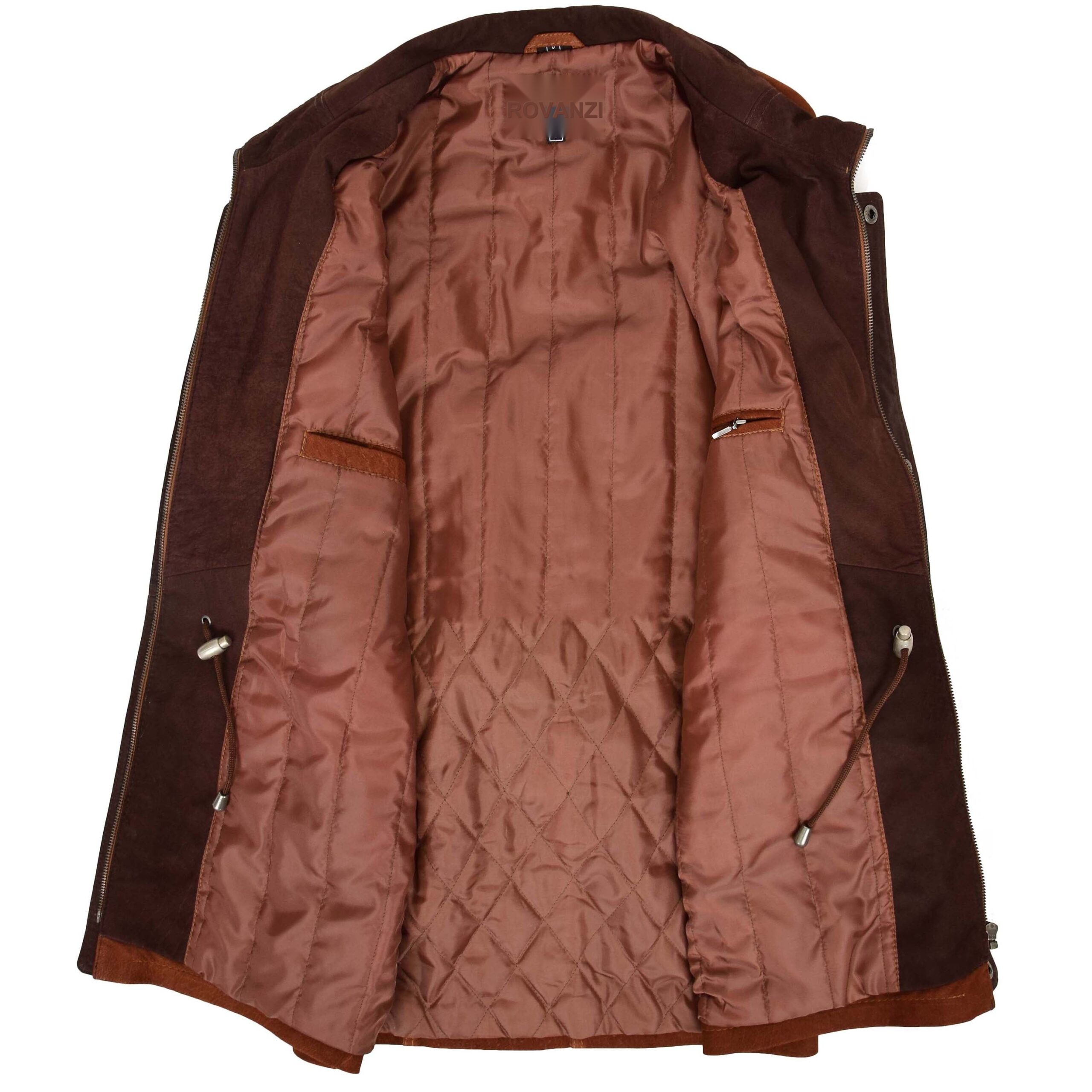 BUNERI Manteau Voiture Longueur Hanche en Nubuck Tan pour Homme – Image 6