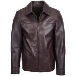 BUNERI Cuir James Marron Zip Box Harrington