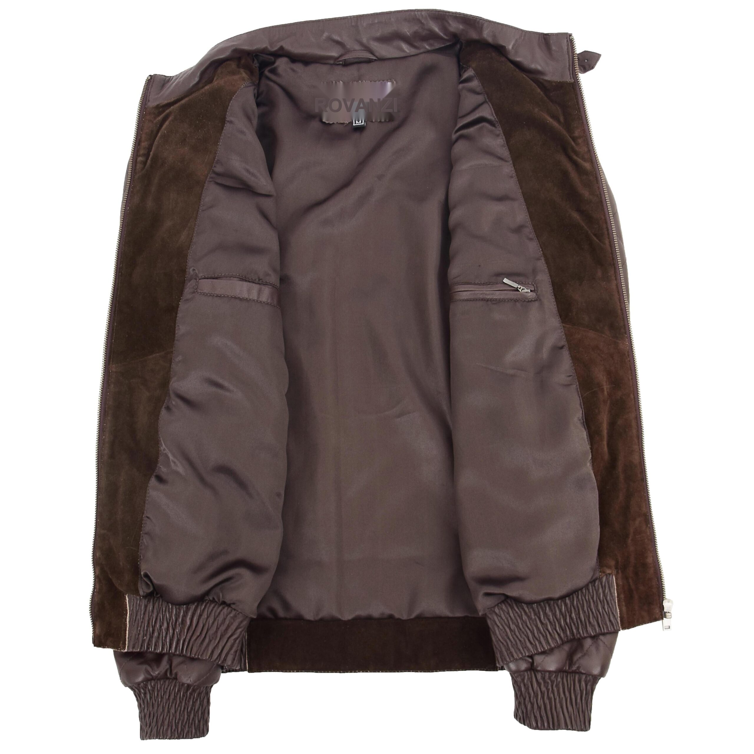 BUNERI Blouson Bomber Varsity en Cuir et Daim Marron pour Homme – Image 6