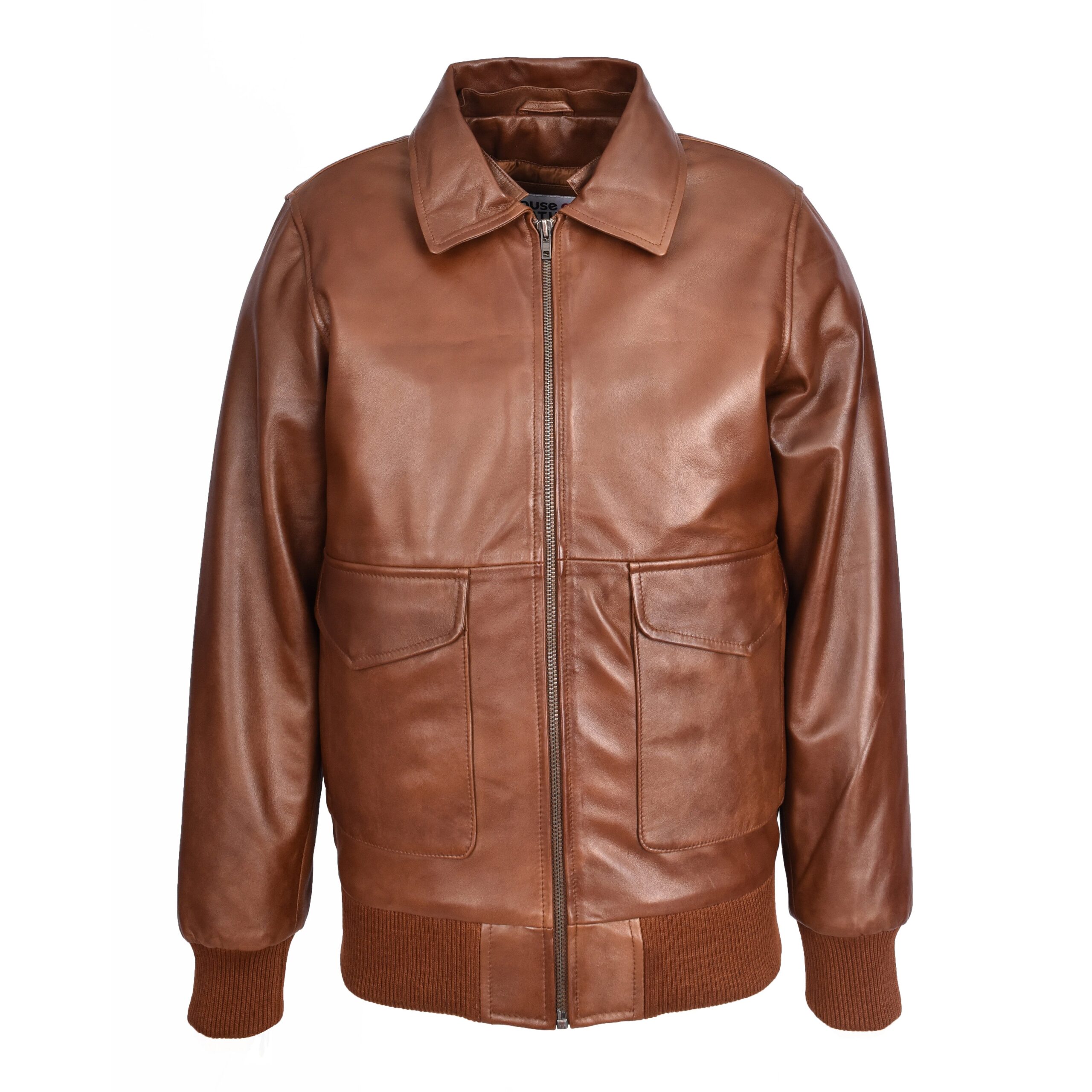 BUNERI Aviateur Luca Tan Premium Cuir G-1 Style Pilote Homme – Image 4