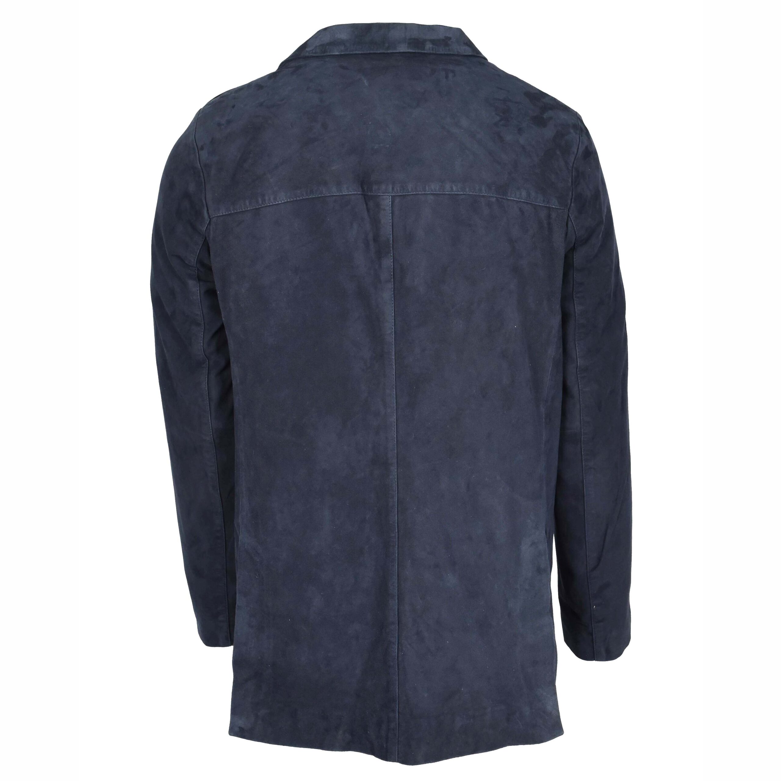 BUNERI Blazer en Daim de Chèvre pour Homme Deux Boutons Marine – Image 2
