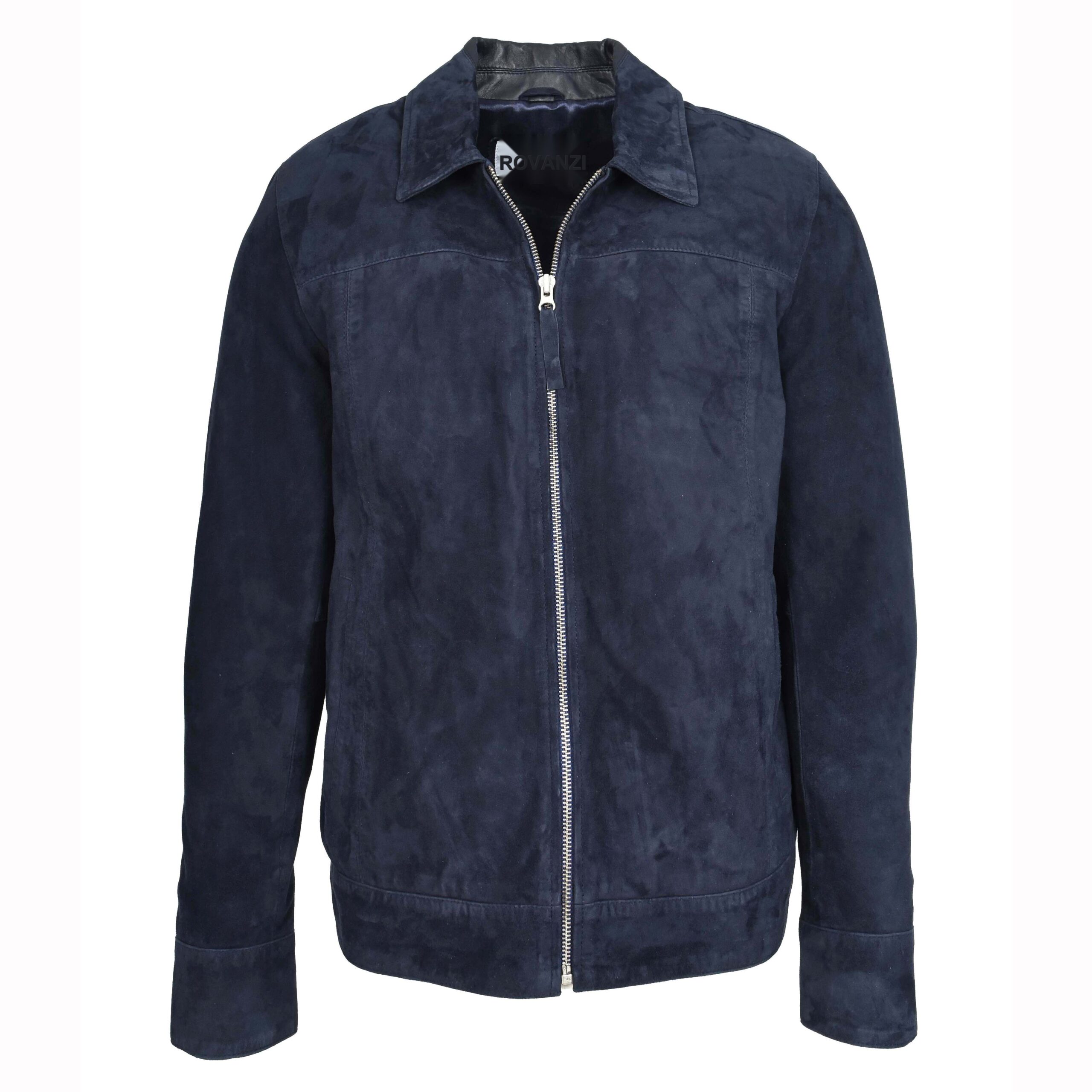 BUNERI Suède Chèvre Larry Bleu Marine Classique Zip