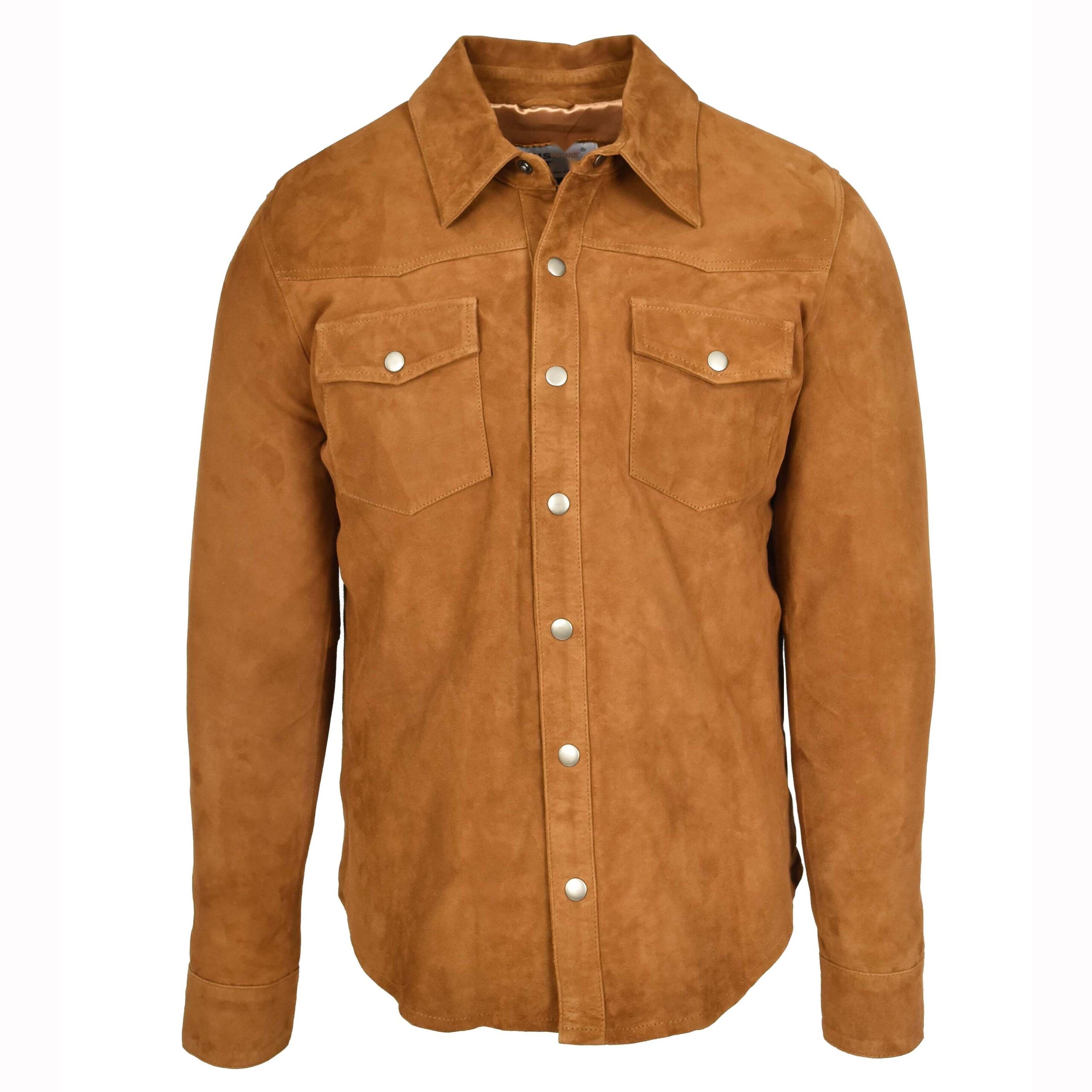 BUNERI Daim Chèvre Oliver Cognac Western Trucker
